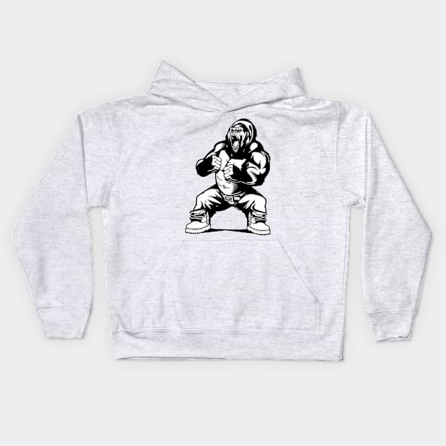 ape ape Kids Hoodie by abeaatingapes